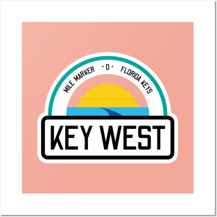 Florida Key West Zero Mile Marker Posters and Art